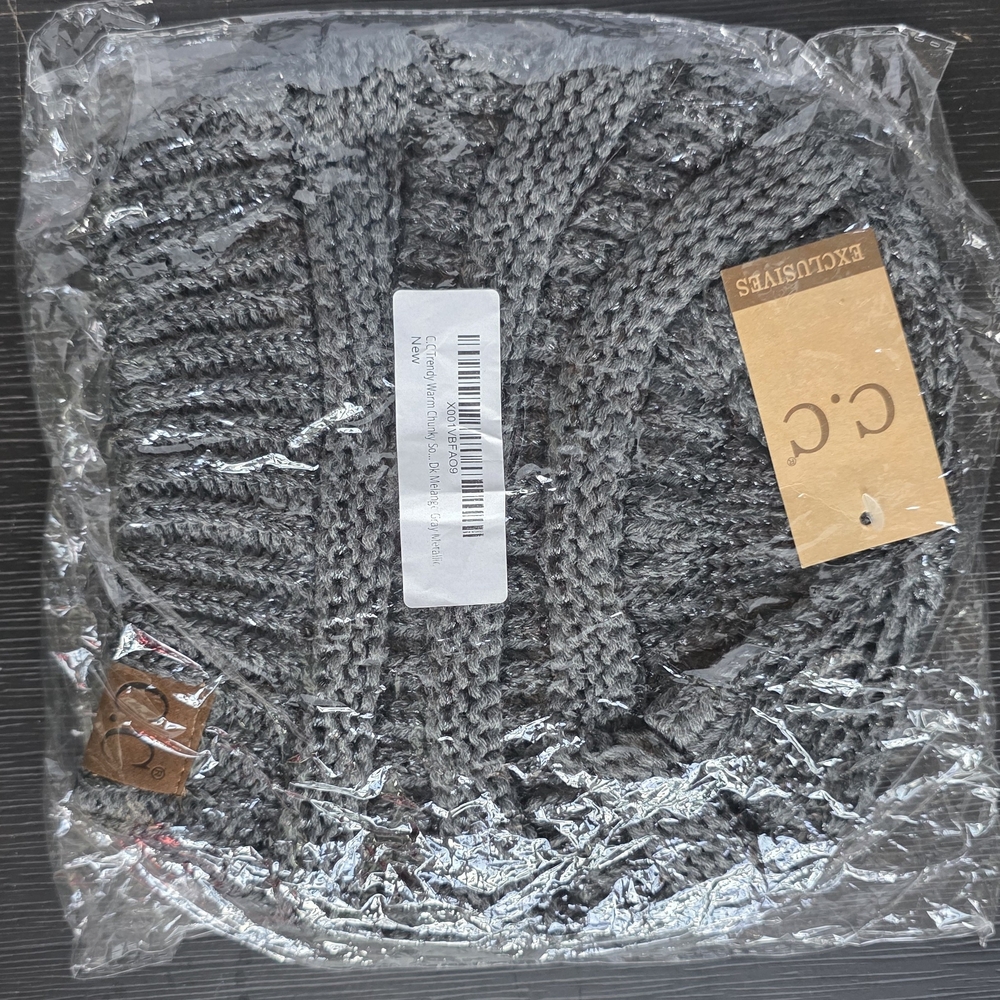 C.C Charcoal Knit Hat